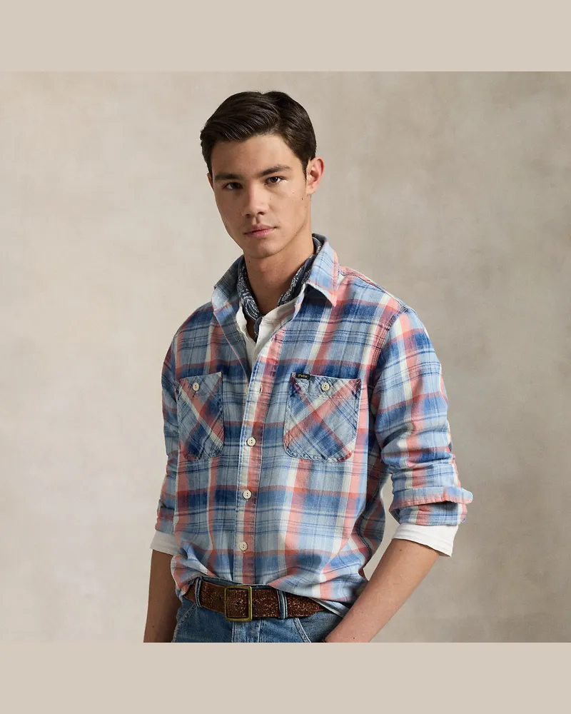 Ralph Lauren Classic-Fit Flanell-Arbeitshemd Blue
