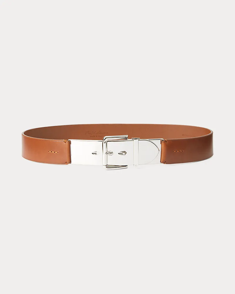 Ralph Lauren Ledergürtel mit Brieföffnerdetail Gold
