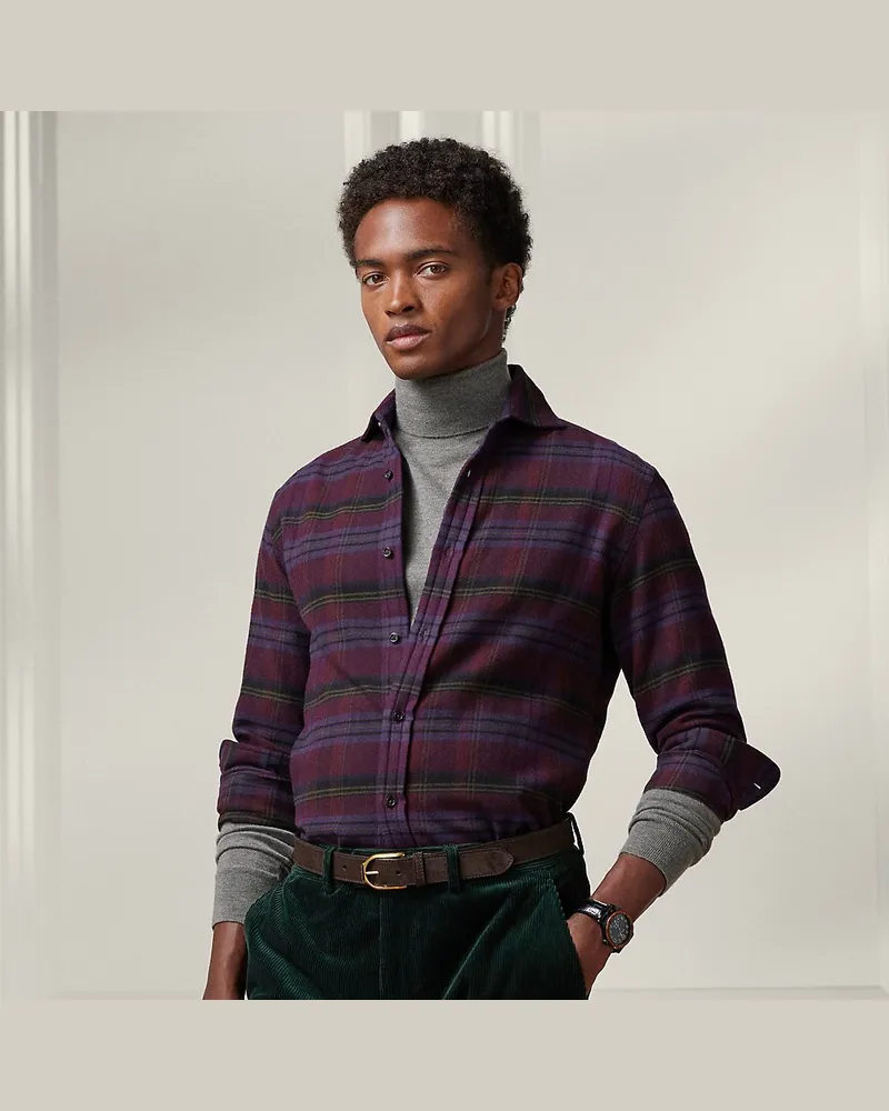 Ralph Lauren Kariertes Flanellhemd Red