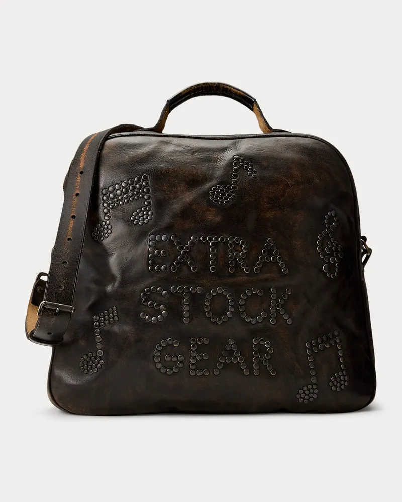 Ralph Lauren Ledertasche mit Nieten Black