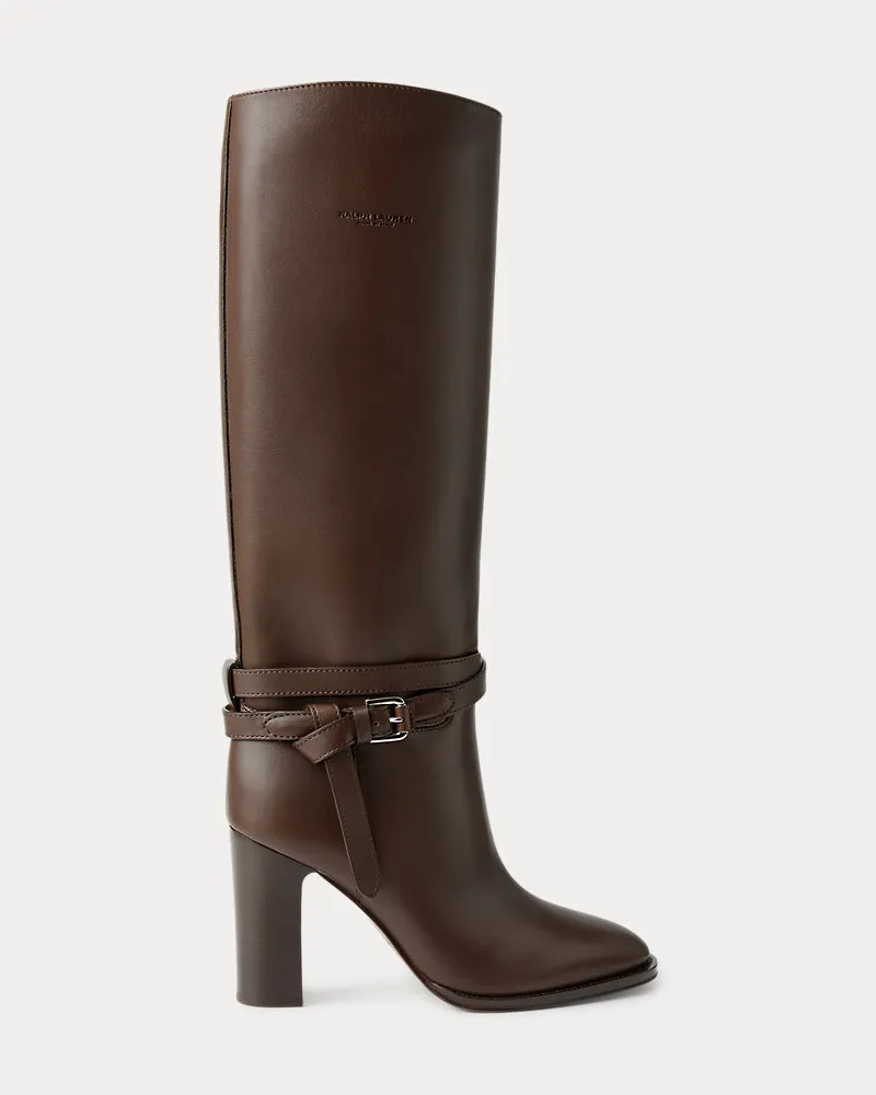 Ralph Lauren Stiefel Donnely aus Kalbsleder Brown