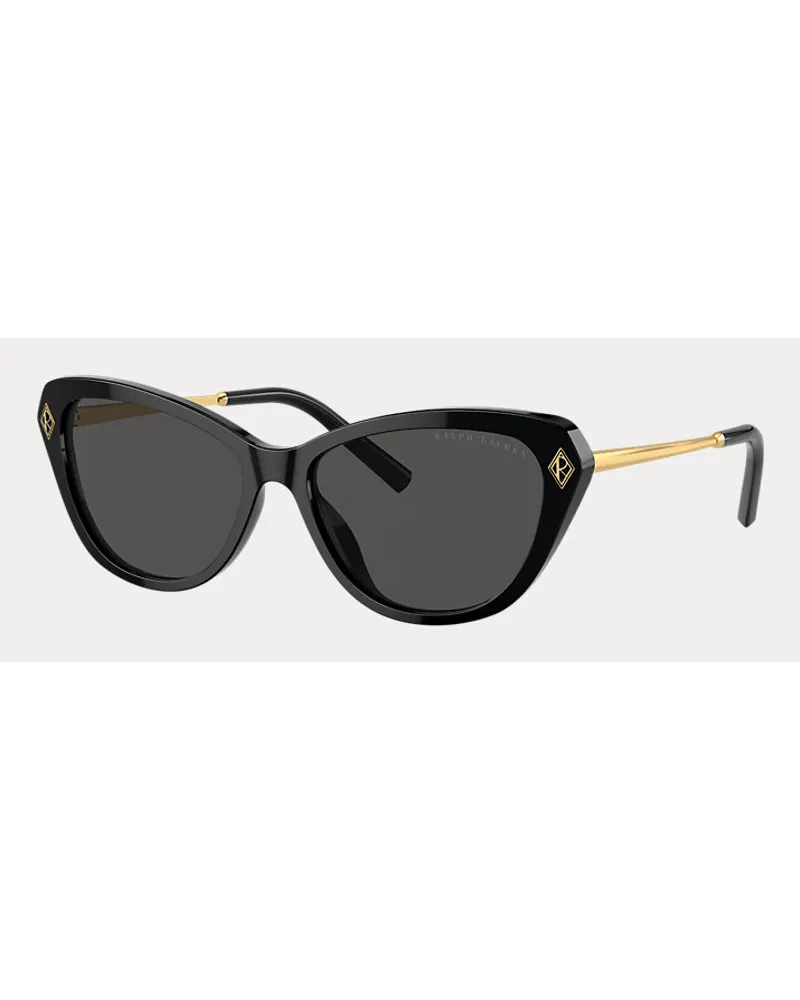 Ralph Lauren Sonnenbrille Ella mit Art-déco-Logo Black