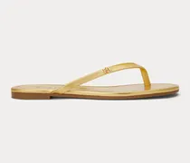 Flip-Flop Raquel aus Metallic-Leder