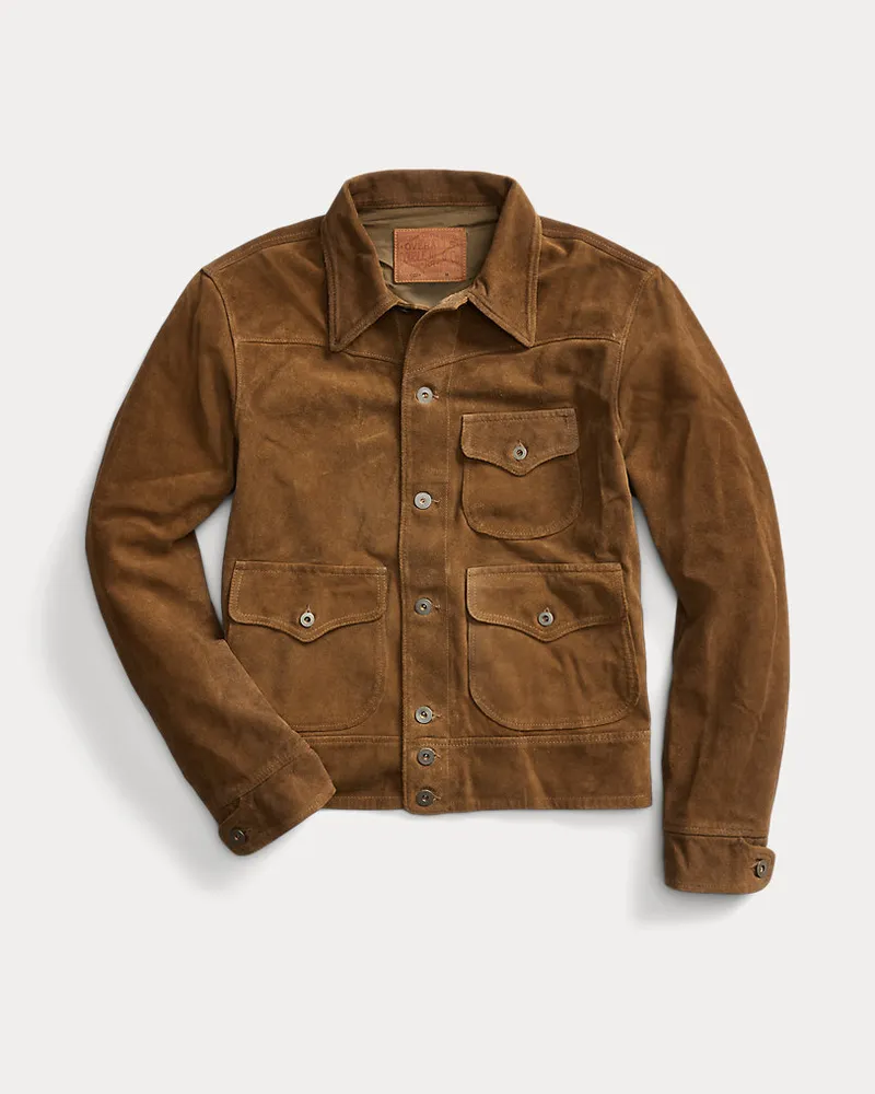 Ralph Lauren Jacke aus Rauwildleder Brown