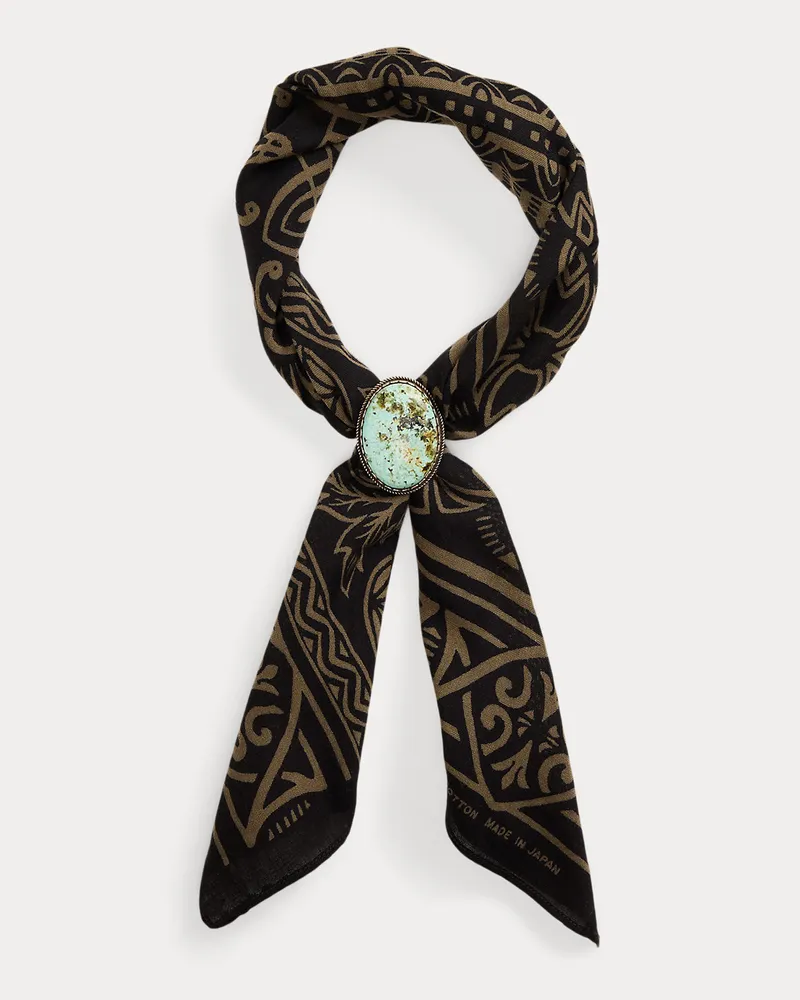 Ralph Lauren Bandana- und Türkis-Schieber-Set Black