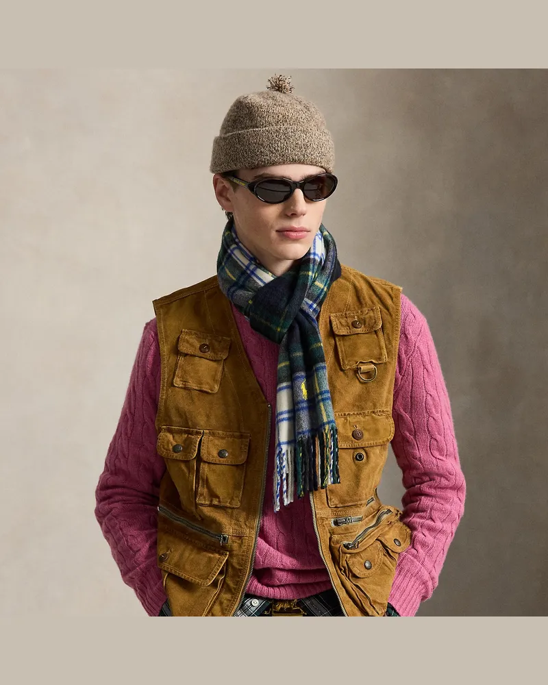 Ralph Lauren Utility-Weste aus Wildleder Tan