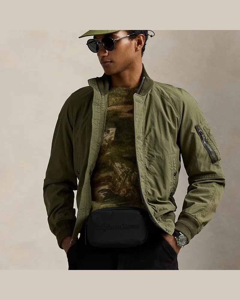 Ralph Lauren Hüfttasche mit Ton-in-Ton-Logo Black
