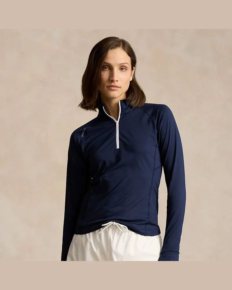 Ralph Lauren Performance-Pullover mit Reißverschluss Blue
