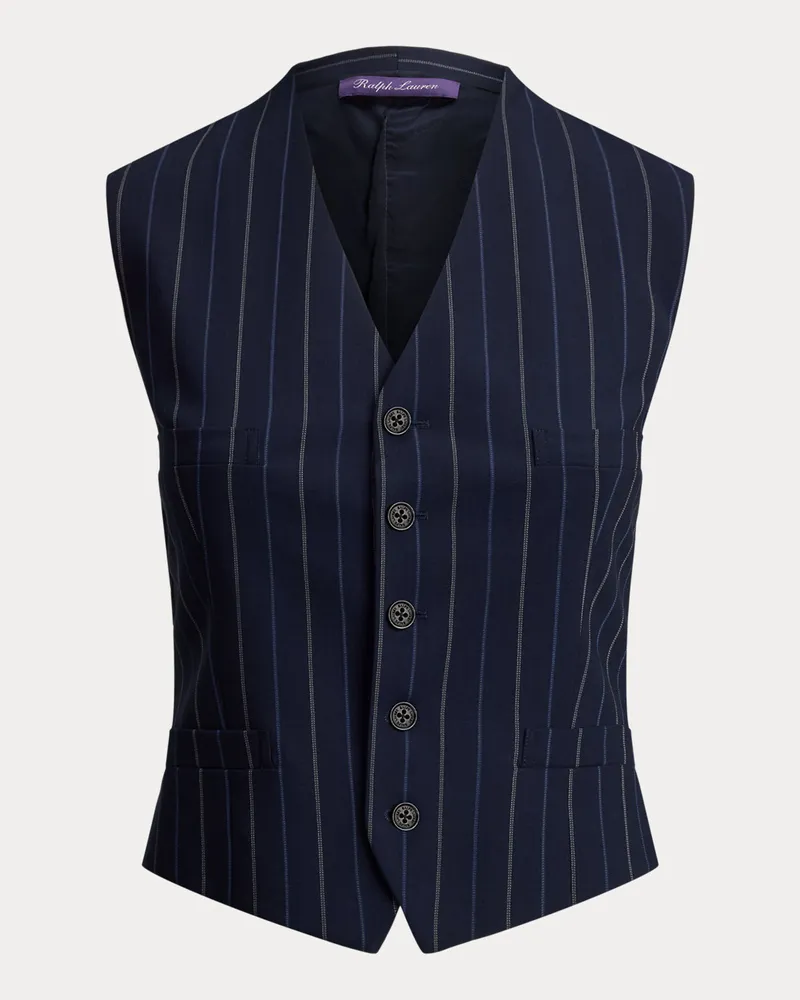 Ralph Lauren Gestreifte Wollweste Jaiden Blue