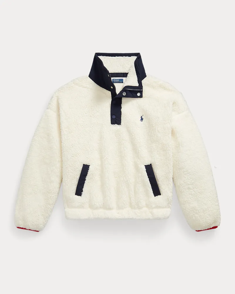 Ralph Lauren Pullover mit Tunnelkragen und Polo Bear Cream
