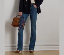 Bootcut-Jeans mit hoher Leibhöhe