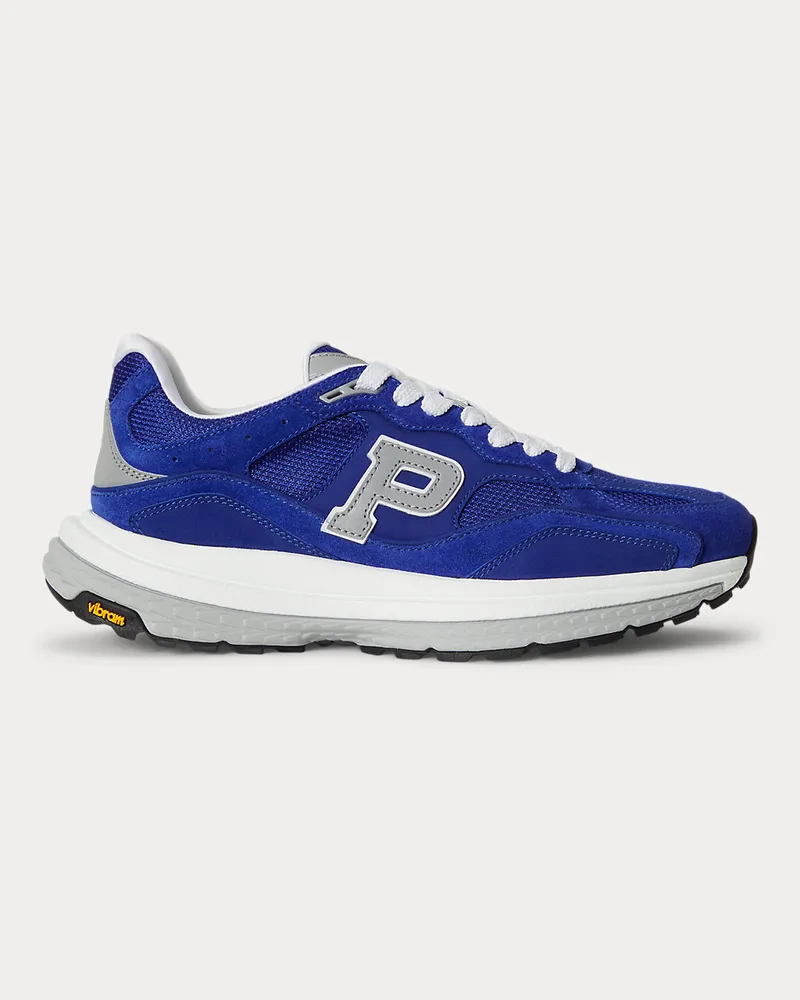 Ralph Lauren Sneaker Modern Trainer 200 mit Wildleder Blue