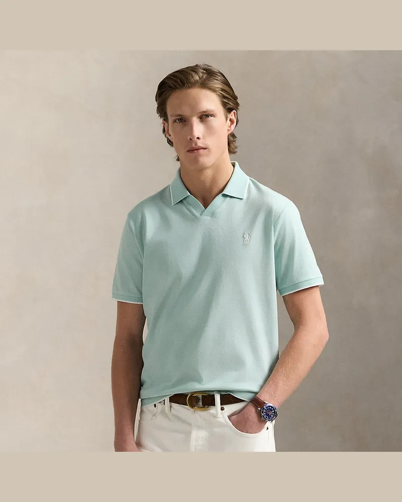 Ralph Lauren Poloshirt aus Jacquard-Piqué Green