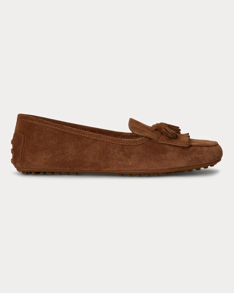 Ralph Lauren Kiltie-Loafer Tayte aus Wildleder Brown