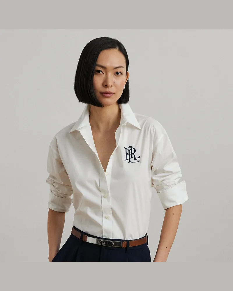 Ralph Lauren Relaxed-Fit Hemd aus Baumwollstretch White
