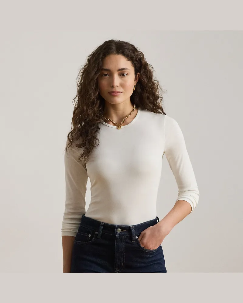 Ralph Lauren Langärmliges Oberteil White