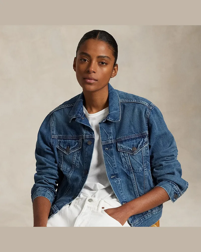 Ralph Lauren Truckerjacke aus Denim Blue