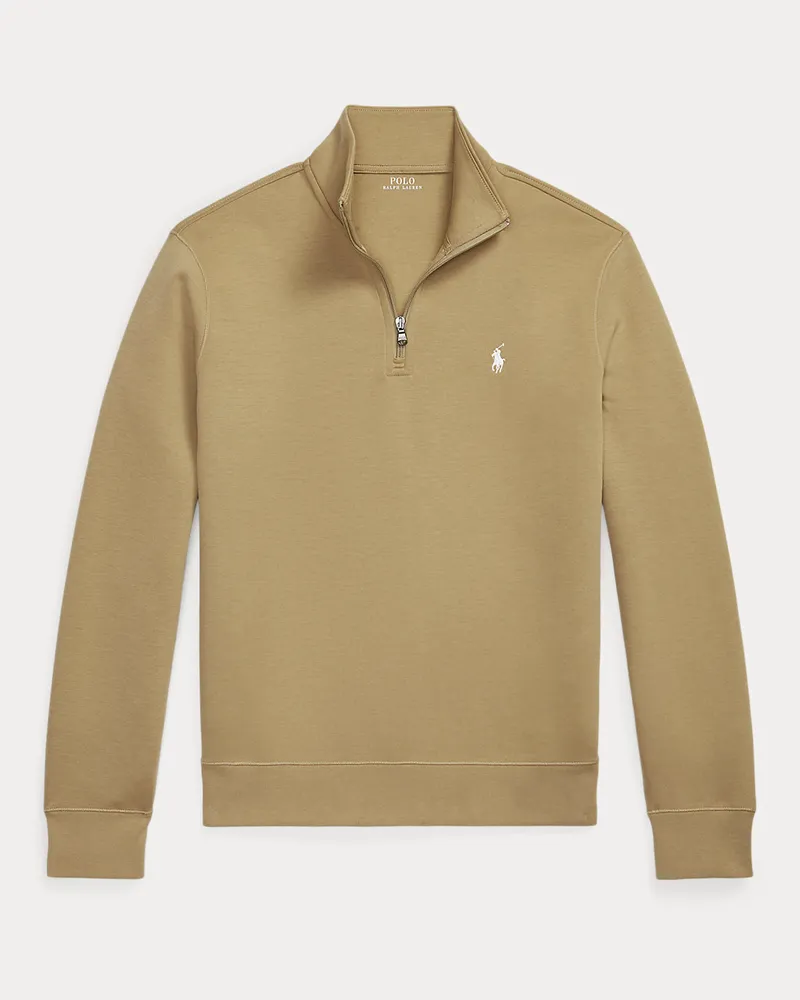 Ralph Lauren Pullover mit Viertelreißverschluss Tan