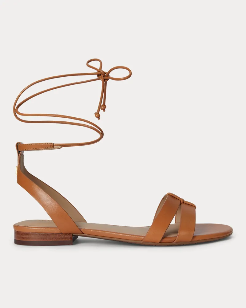 Ralph Lauren Sandale Paloma aus Leder Brown
