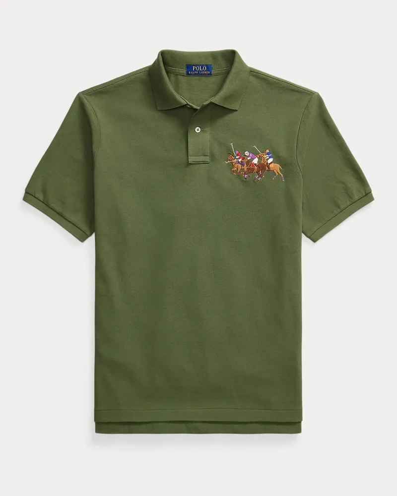 Ralph Lauren Classic-Fit Poloshirt mit Dreifach-Pony Green
