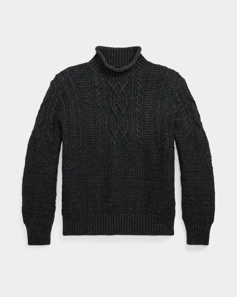 Ralph Lauren Pullover mit gerolltem Kragen Black