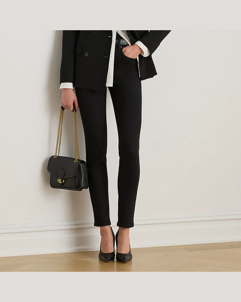 Ralph Lauren Kurzgrößen - Skinny-Fit Jeans in Knöchellänge Black