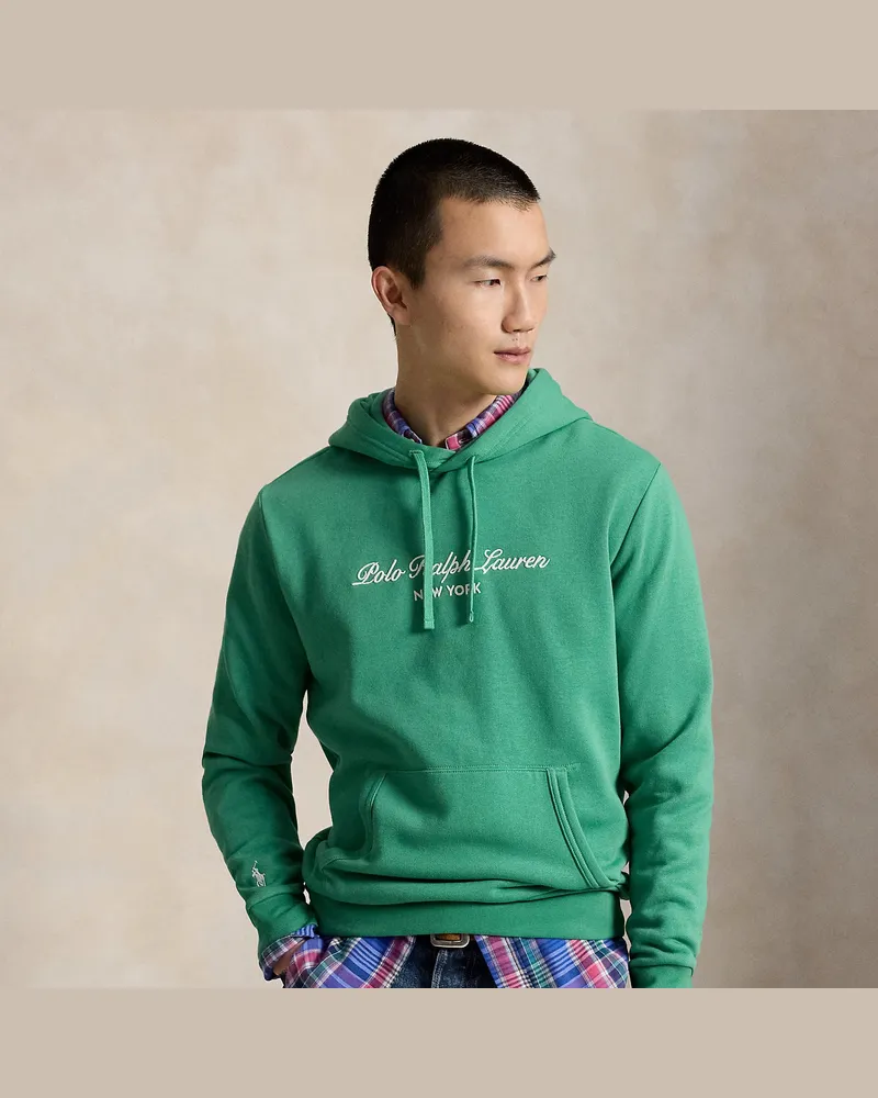 Ralph Lauren Fleece-Kapuzenpullover mit Logo Green