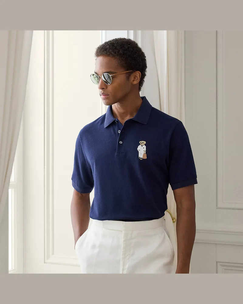 Ralph Lauren Polo Bear Poloshirt mit Kaschmir Blue