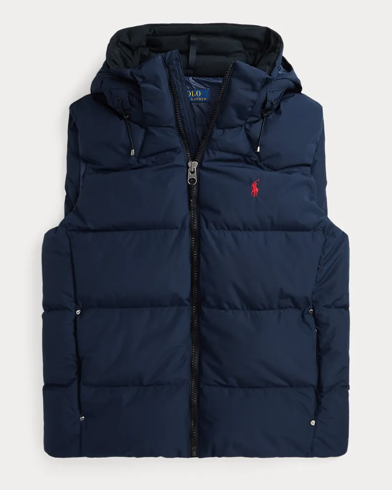 Ralph Lauren Daunenweste mit Kapuze Blue