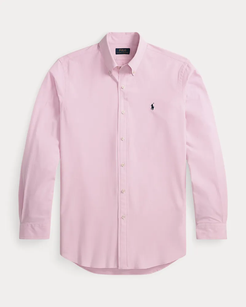 Ralph Lauren Custom-Fit Hemd aus Stretchpopeline Pink
