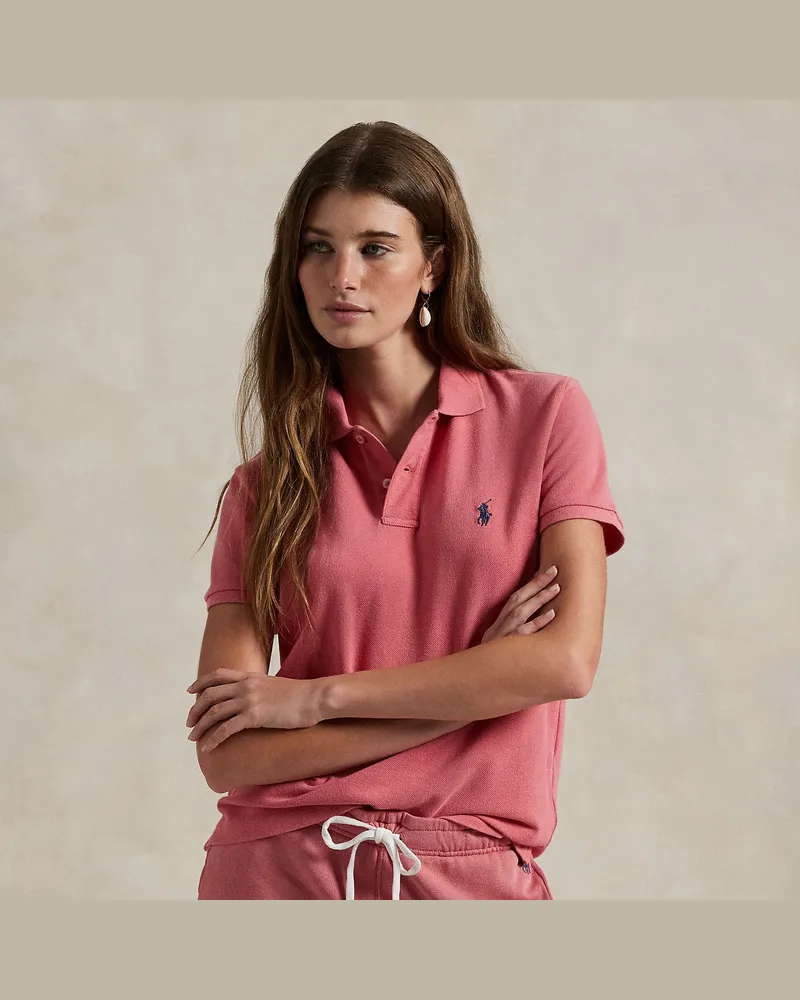 Ralph Lauren Classic-Fit Piqué-Poloshirt Red
