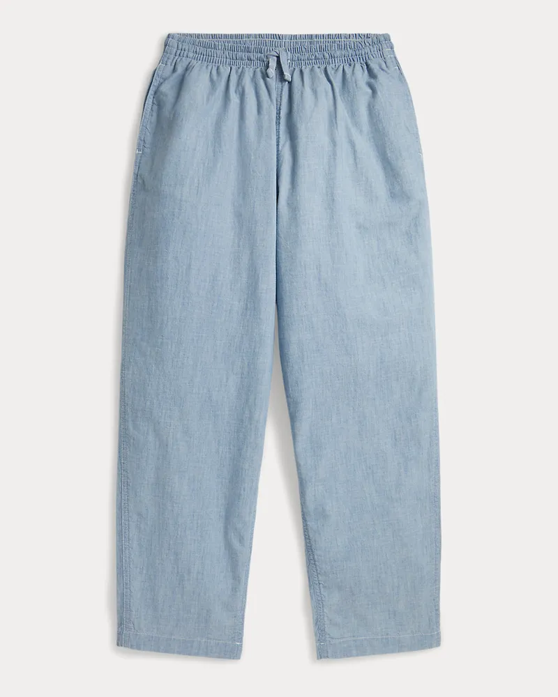 Ralph Lauren Big-Fit Hose aus Baumwollchambray Blue