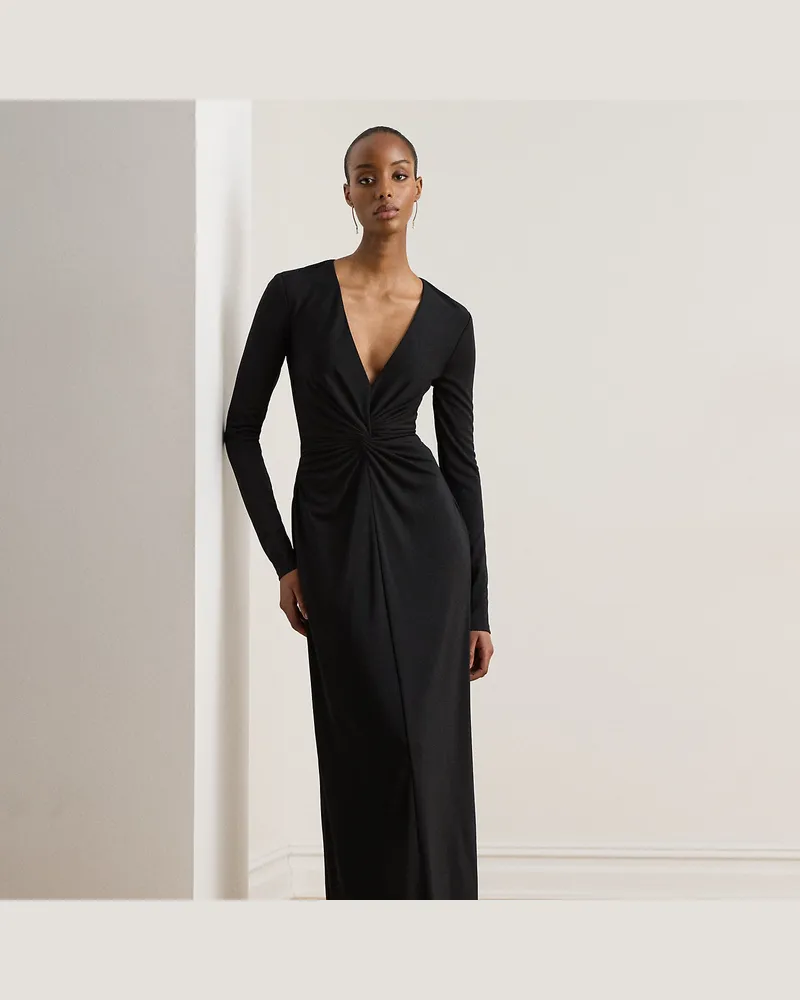 Ralph Lauren Abendkleid mit Twist-Detail Black