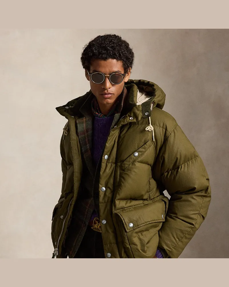 Ralph Lauren Die Daunenjacke Baden aus Wachstuch Green