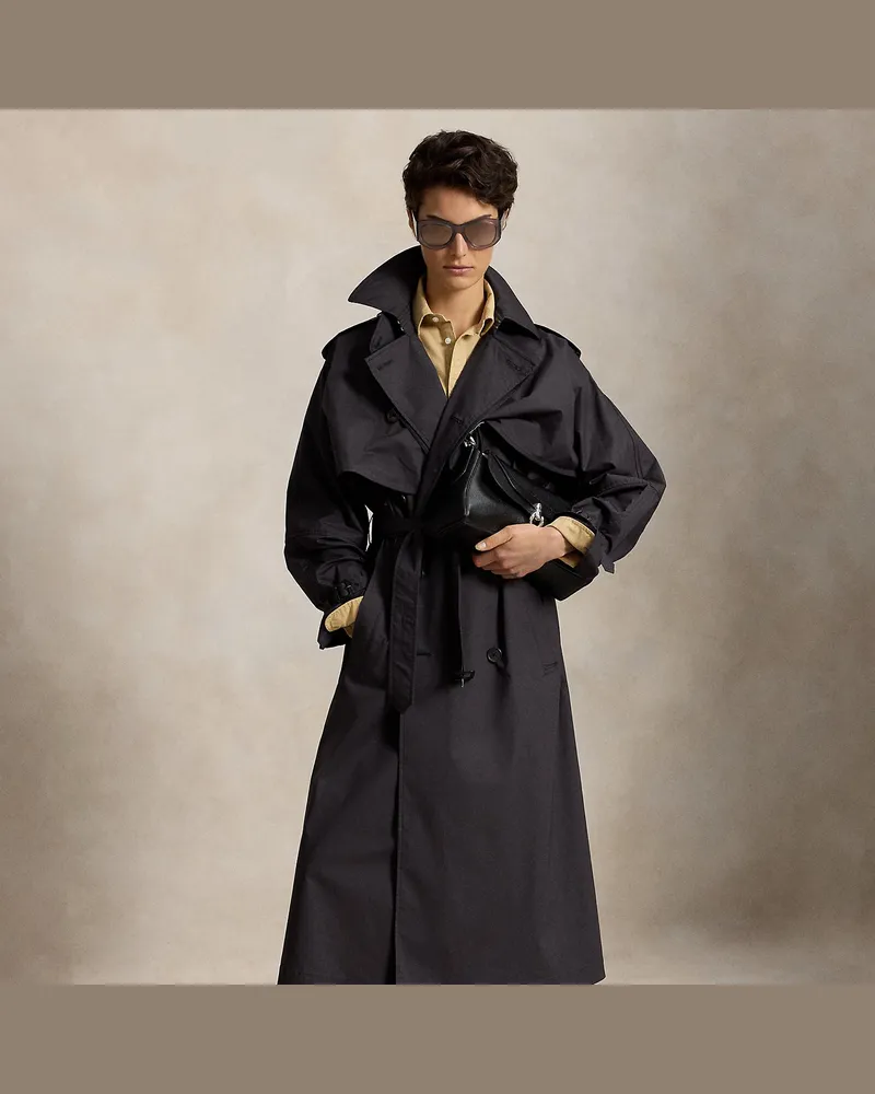 Ralph Lauren Trenchcoat mit Cape Black