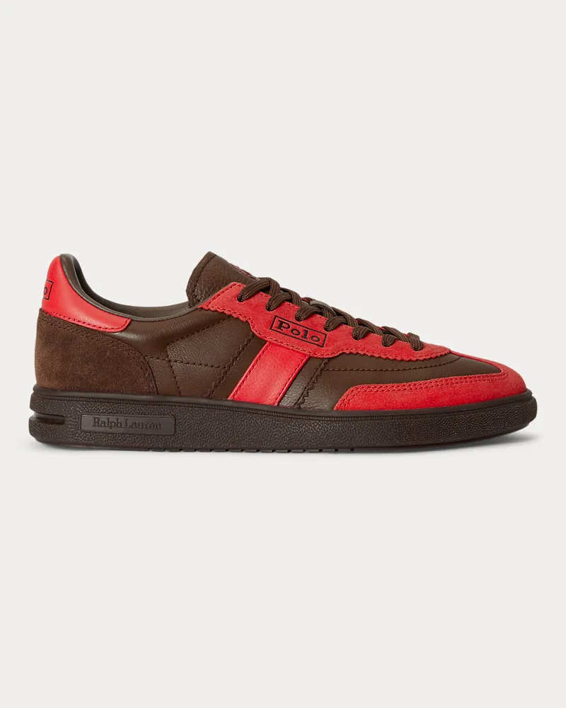Ralph Lauren Sneaker Bedford aus Wildleder Orange