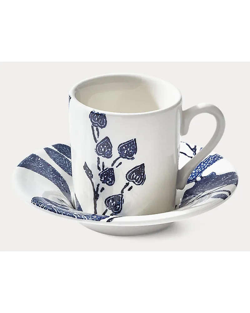 Ralph Lauren Home Espressotasse Garden Vine Blue