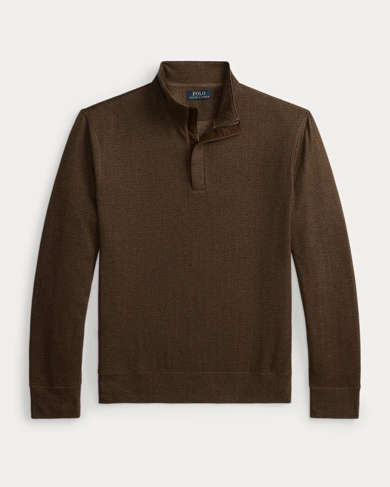 Ralph Lauren Luxuriöser Pullover aus Jersey Brown