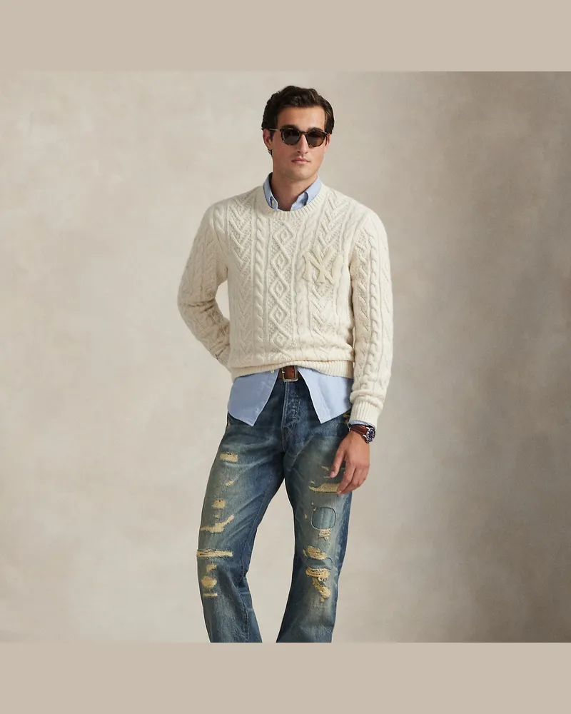 Ralph Lauren Pullover Polo  Ralph Lauren Lauren Yankees Cream
