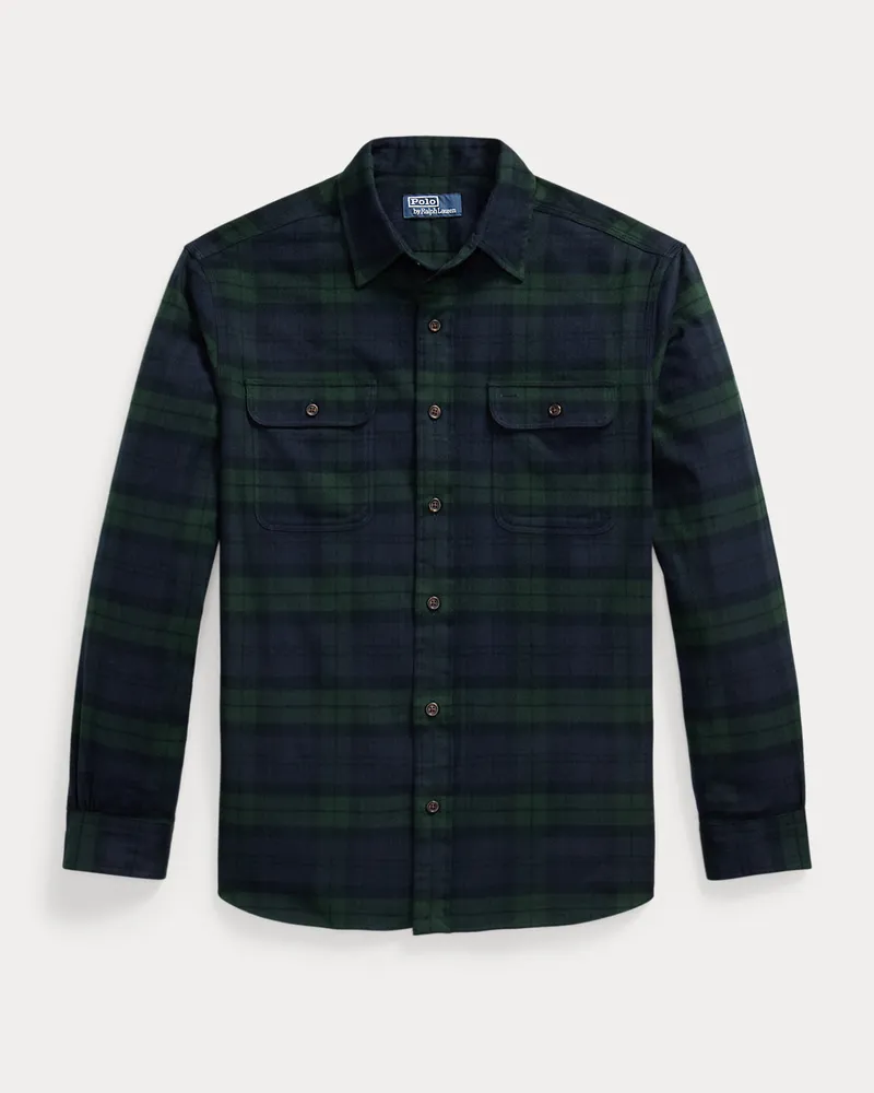 Ralph Lauren Classic-Fit Flanell-Arbeitshemd Blue