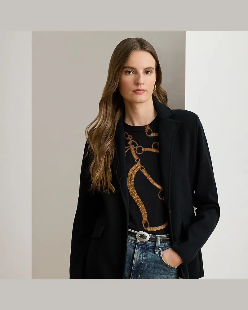 Ralph Lauren Pulloverblazer aus Baumwollmischung Black