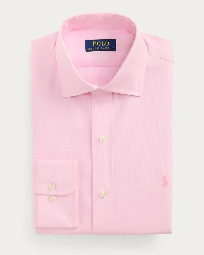 Ralph Lauren Strukturiertes Custom-Fit Hemd Pink