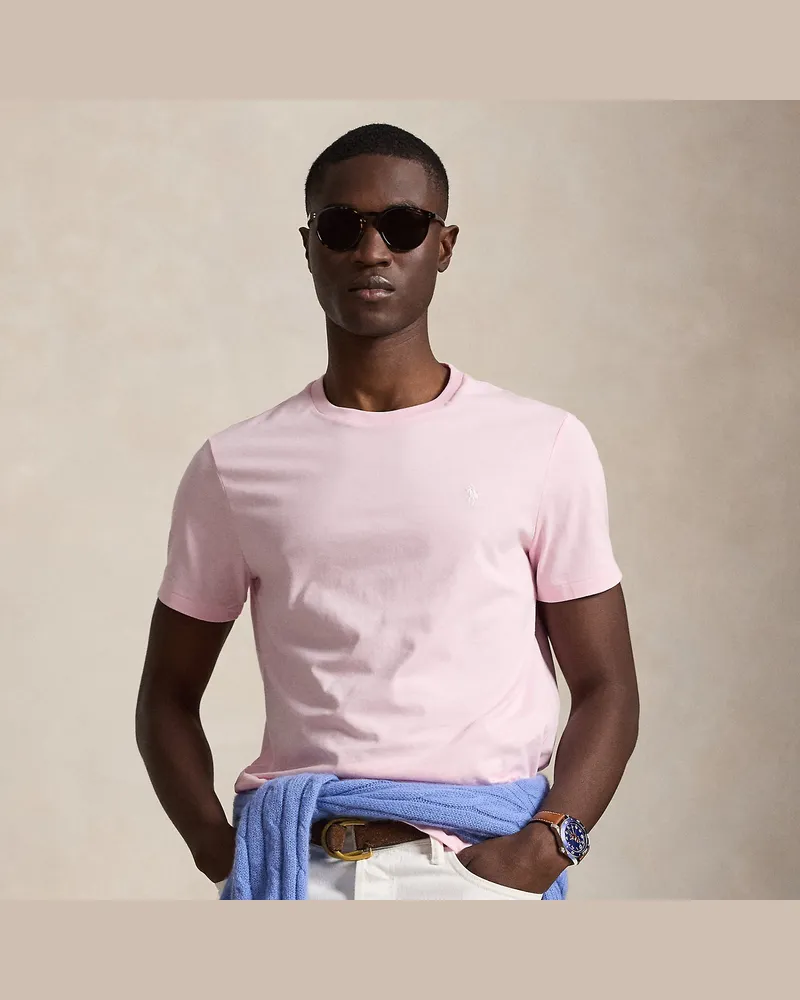 Ralph Lauren Custom-Slim-Fit Jersey-T-Shirt Pink