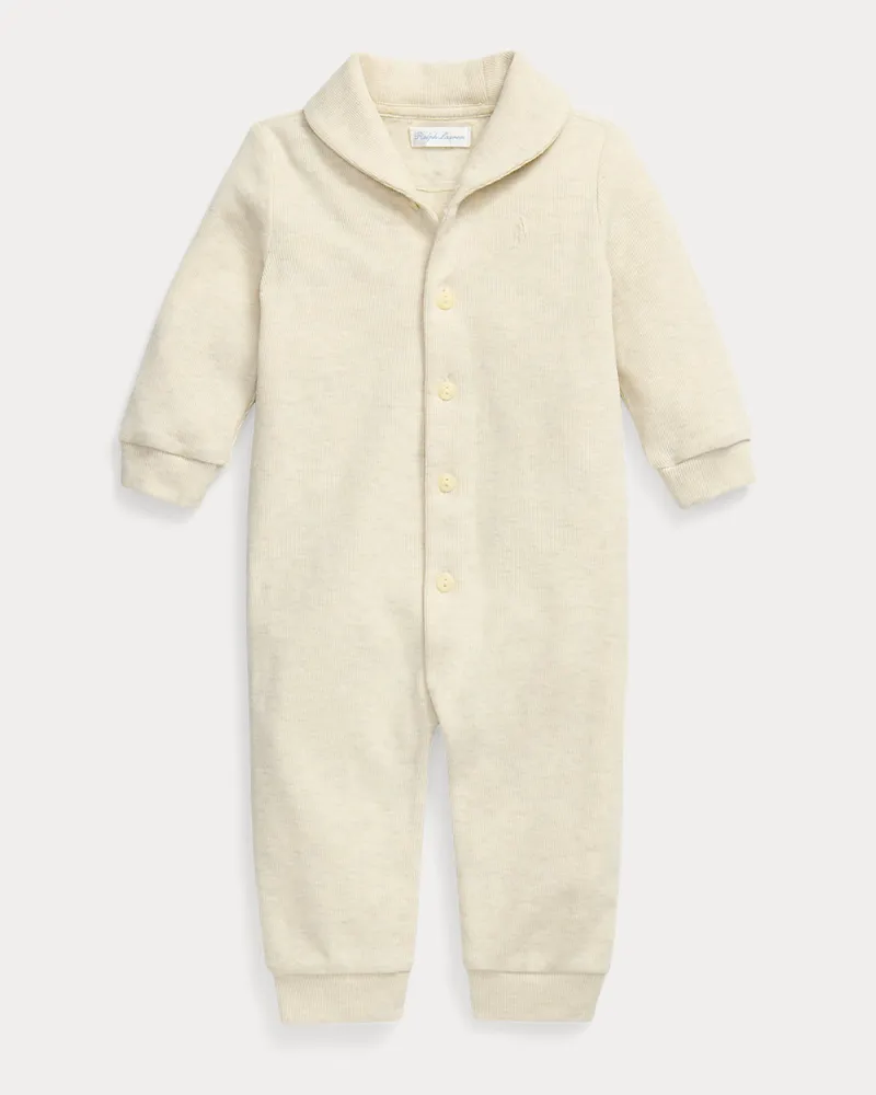 Ralph Lauren Baumwoll-Overall mit Rippenmuster Natural
