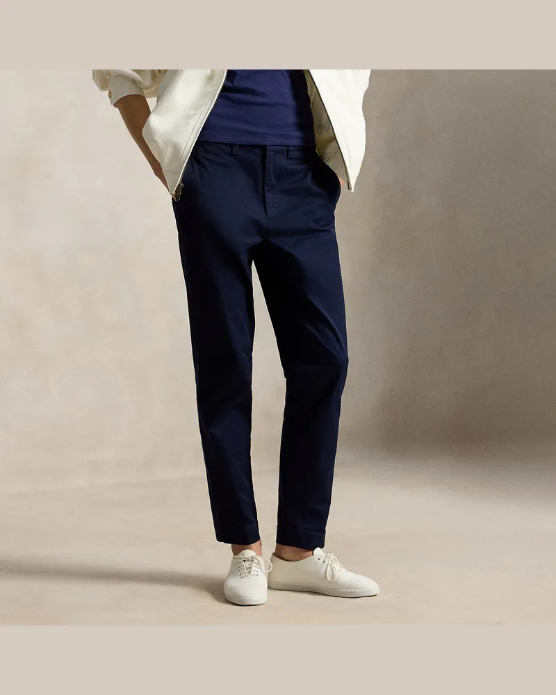 Ralph Lauren Slim-Fit Twill-Chinohose in 3/4-Länge Blue