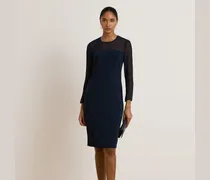 Cocktailkleid aus Crêpe und Chiffon