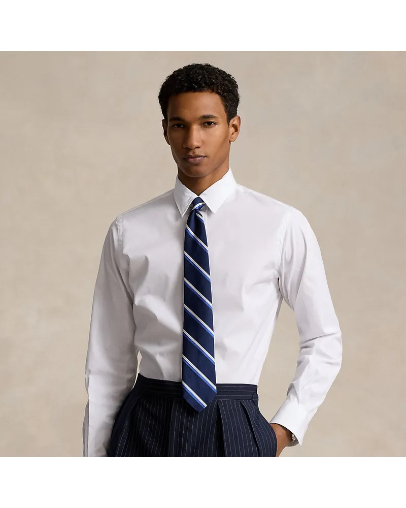 Ralph Lauren Custom-Fit Hemd aus Popeline White