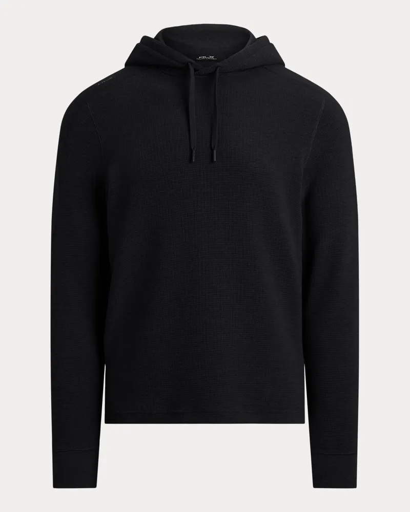 Ralph Lauren Performance-Kapuzenshirt aus Waffelpiqué Black