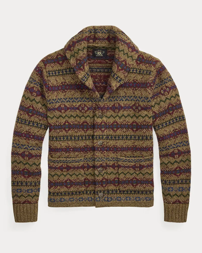 Ralph Lauren Fair-Isle-Wollstrickjacke Multi