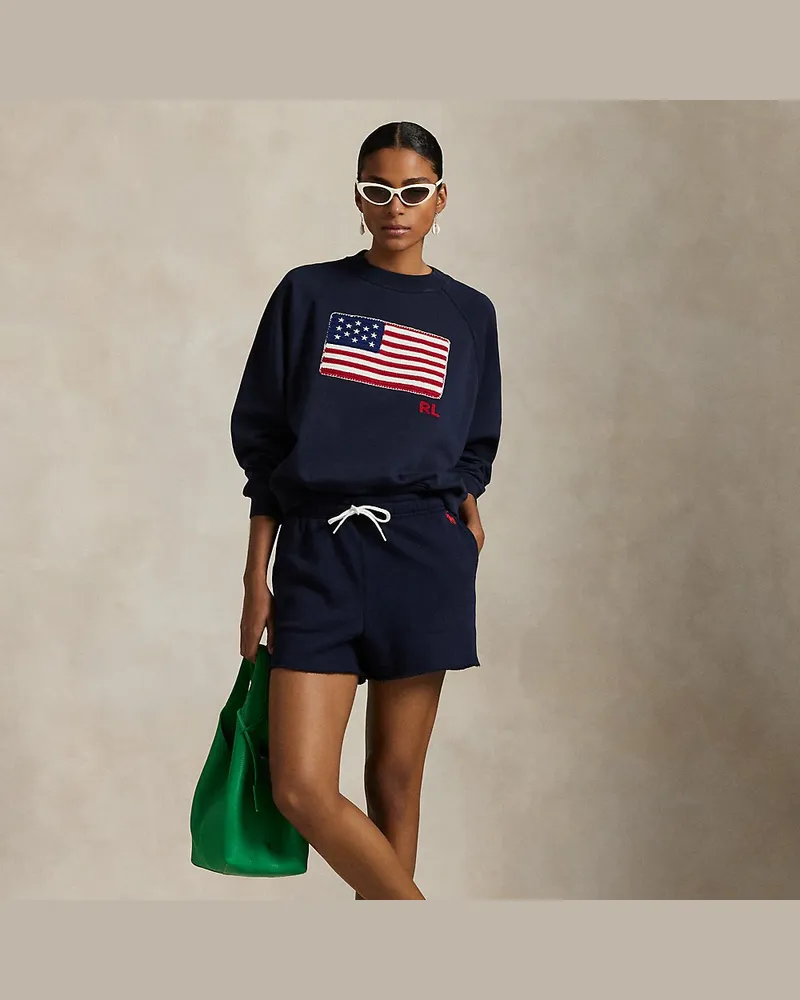 Ralph Lauren Leichte Fleeceshorts mit Tunnelzug Blue